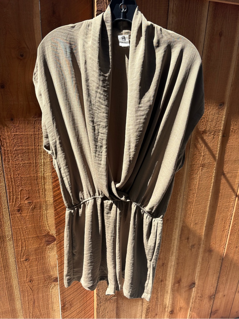FLAWLESS Olive Draped One-Piece Romper